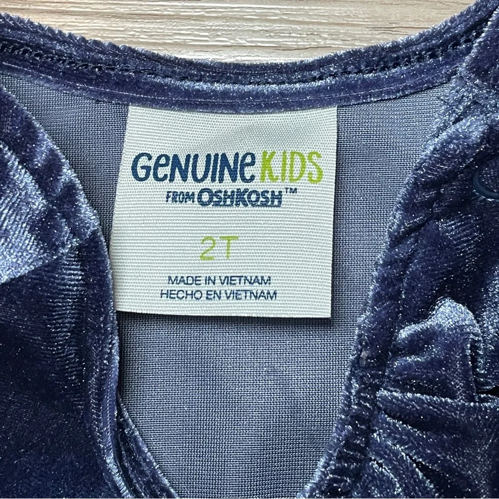 Osh Kosh Velvet Jumpsuit Toddler Size 2T
